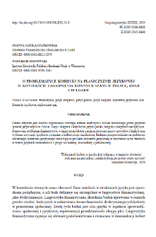 On women&rsquo;s issues in the linguistic sphere from the perspective of equality of opportunity in Poland,Russia and Bulgaria