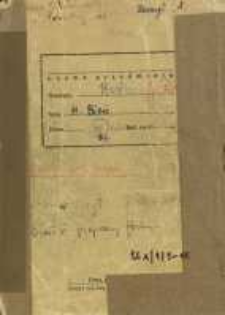 Zeszyty z badań gwarowych; Ux/1