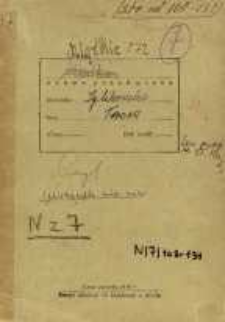 Zeszyty z badań gwarowych; N/7