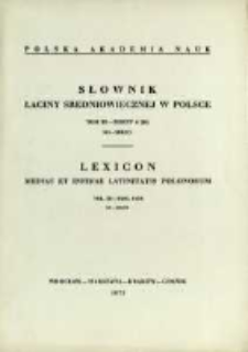 Słownik łaciny średniowiecznej w Polsce . T. 3 z. 6 (24), Do-Educo