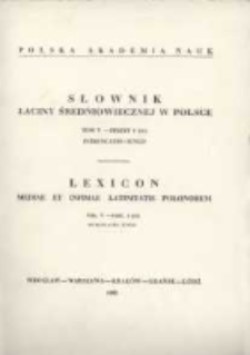 Słownik łaciny średniowiecznej w Polsce. T. 5 z. 7 (41), Intruncatio - iungo