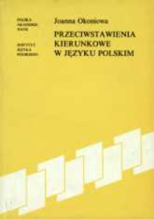 Przeciwstawienia kierunkowe w języku polskim