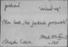 Kartoteka Słownika Gwar Polskich; JECHAĆ (II)-JEDNOGŁOŚNY