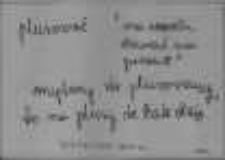 Kartoteka Słownika Gwar Polskich; PLUSOWAĆ - PŁAWA