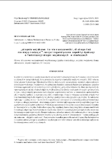 „Stopnie wojskowe to nie rzeczowniki, dlatego też nie mają rodzaju” . Socjolingwistyczne aspekty dyskusji o feminizacji stopni wojskowych w Niemczech