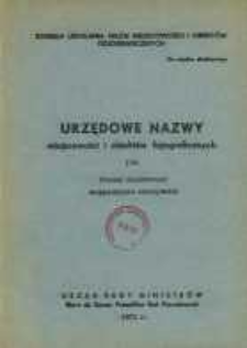 Urzędowe nazwy miejscowości i obiektów fizjograficznych. Nr170; Powiat działdowski województwo olsztyńskie