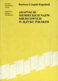 Adaptacje niemieckich nazw miejscowych w języku polskim