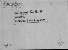 Kartoteka Słownika Gwar Ostr&oacute;dzkiego, Warmii i Mazur; Caleczki - Chlebek