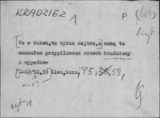 Kartoteka Słownika Gwar Ostr&oacute;dzkiego, Warmii i Mazur, Kradzież - Krypa