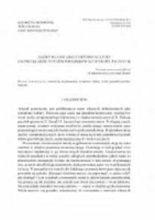 Nazwy własne jako symptomy kultury (na przykładzie tytuł&oacute;w poradnik&oacute;wautoterapeutycznych)