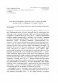 Ludowe antroponimy przezwiskowe a gwara w dobie wsp&oacute;łczesnych przemian cywilizacyjnych