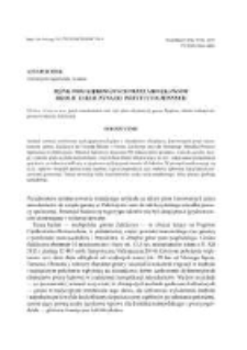 Język pism kierowanych przez mieszkańc&oacute;w okolic Zakliczyna nad Dunajcem do instytucji gminnych