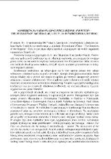 Konferencja naukowa Linguistics beyond and within &ndash; the outskirts of the regular, Lublin, 18&ndash;19 października 2017 roku [sprawozdanie]