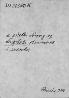 Kartoteka Słownika języka polskiego XVII i 1. połowy XVIII wieku; Długobok - Do1