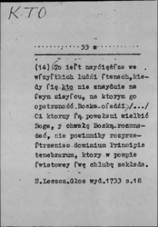 Kartoteka Słownika języka polskiego XVII i 1. połowy XVIII wieku; Kto2 - Kt&oacute;ry1