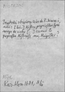 Kartoteka Słownika języka polskiego XVII i 1. połowy XVIII wieku; Mistrzać - Młodzież