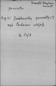Kartoteka Słownika języka polskiego XVII i 1. połowy XVIII wieku; Pomiata - Pom&oacute;wka