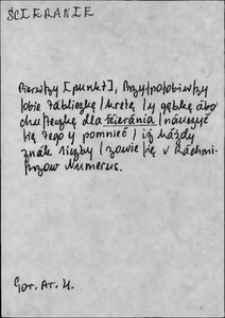 Kartoteka Słownika języka polskiego XVII i 1. połowy XVIII wieku; Ścieranie - Ślub