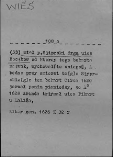 Kartoteka Słownika języka polskiego XVII i 1. połowy XVIII wieku; Wieś2 - Więc1