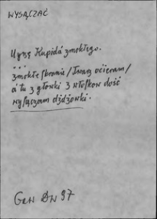 Kartoteka Słownika języka polskiego XVII i 1. połowy XVIII wieku; Wysączać - Wystawiciel