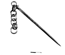 pin with small chain (Wrocław-Gadów Mały) - chemical analysis