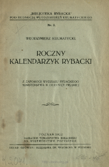 Roczny kalendarzyk rybacki