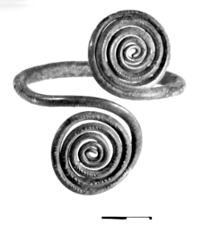 armlet with two spiral discs (Makowice) - metallographic analysis