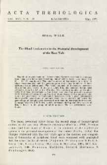The blood leukocytes in the postnatal development of the root vole