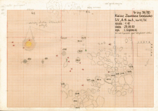 KZG, V 14 A, plan archeologiczny wykopu