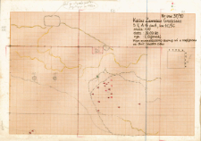 KZG, V 14 A, szkic planu archeologicznego wykopu