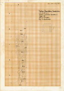 KZG, V 14 A, plan archeologiczny wykopu