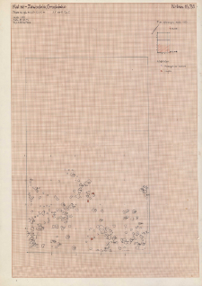 KZG, V 14 C, plan archeologiczny wykopu