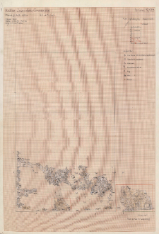 KZG, V 14 C, plan archeologiczny wykopu