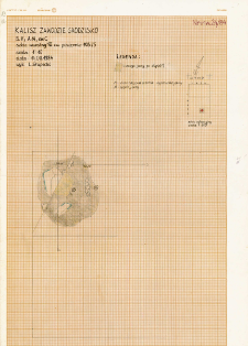 KZG, V 14 C, plan archeologiczny wykopu