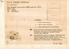 KZG, V 14 C, plan archeologiczny wykopu