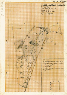 KZG, V 14 C, plan archeologiczny wykopu