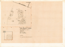 KZG, V 14 C, plan archeologiczny wykopu