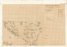 KZG, V 14 CD, plan archeologiczny wykopu