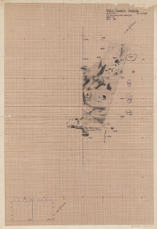 KZG, V 14 AC, plan archeologiczny wykopu