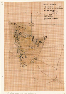 KZG, V 14 AC, plan archeologiczny wykopu