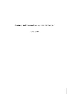 Problemy modelowania miejskich system&oacute;w ściekowych