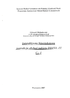 Interaktywna hipertekstowa instrukcja obsługi DIANA-11