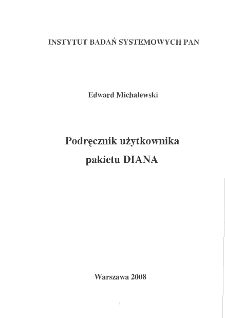 Podręcznik użytkownika pakietu DIANA