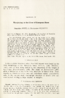 Bisoniana LX. Morphology of the liver of European bison