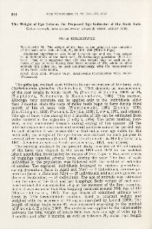 The weight of eye lens as the proposed age indicator of the bank vole