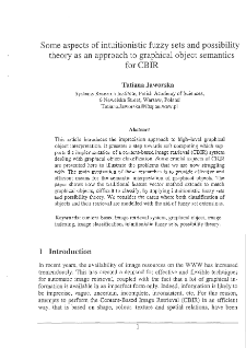 Some Aspects of Intuitionistic Fuzzy Sets and Possibility Theory as an Approach to Graphical Object Semantics for CBIR.