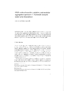 OM3: Ordered Maxitive, Minitive, and Modular Aggregation Operators &ndash; Axiomatic Analysis under Arity-Dependence
