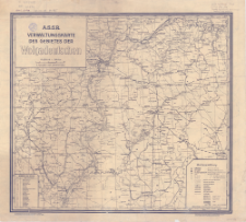 A.S.S.R. Verwaltungskarte des Gebietes der Wolgadeutschen : Ma&szlig;stab 1:500 000