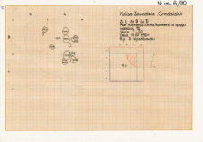 KZG, V 9 D, plan rozmieszczenia kamieni w spągu warstwy 12