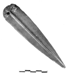 blade of a dagger (Parlin) - metallographic analysis